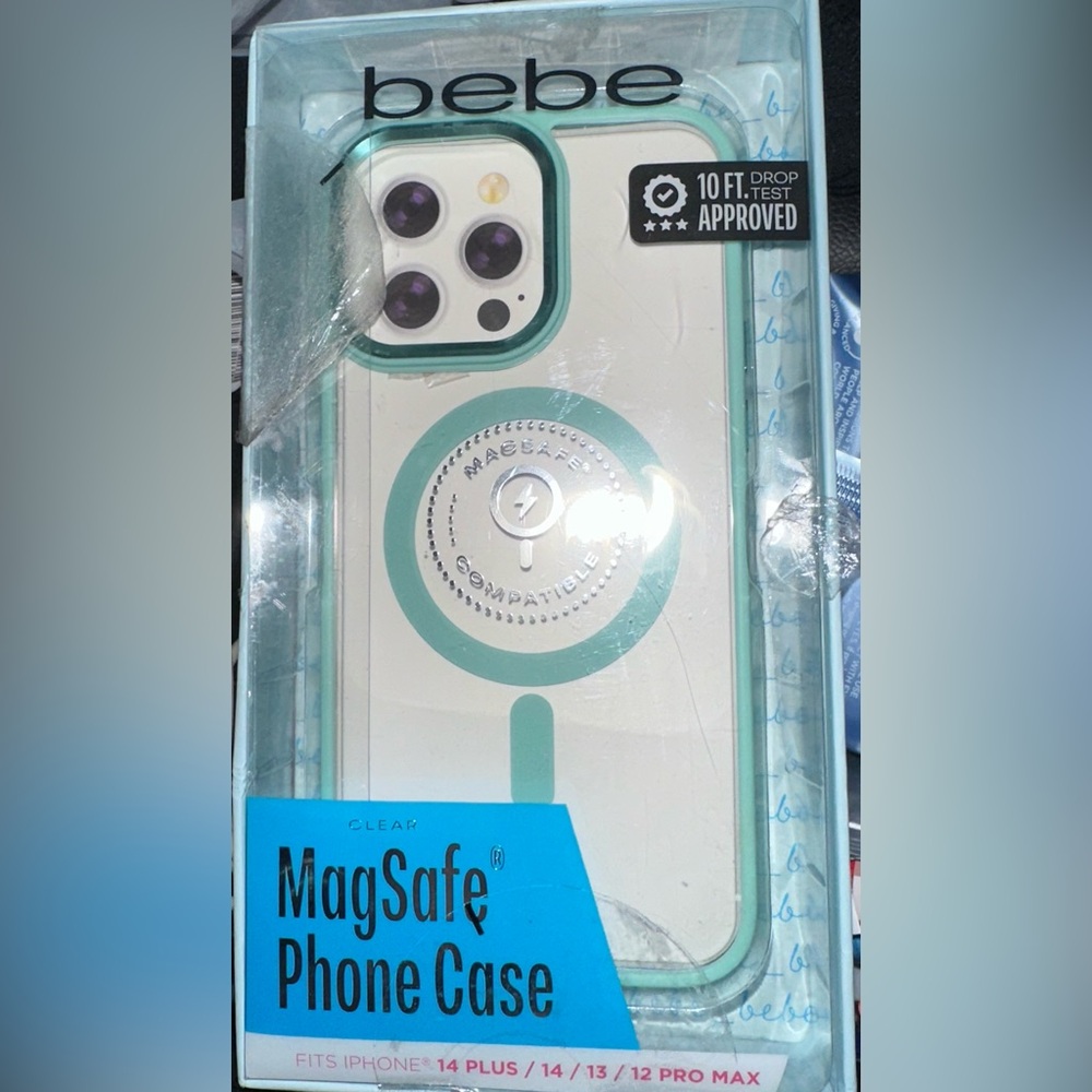 bebe Clear and Teal Phone Case 🐬🐬📣📣📣